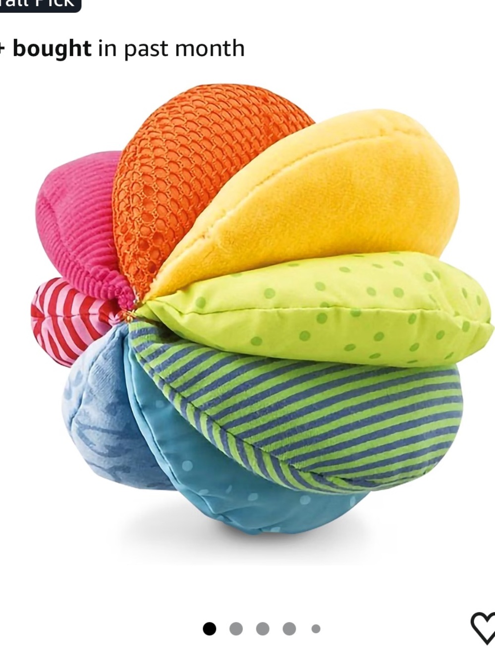 HABA Colorful Soft Sensory Ball Baby Developmental Toy
